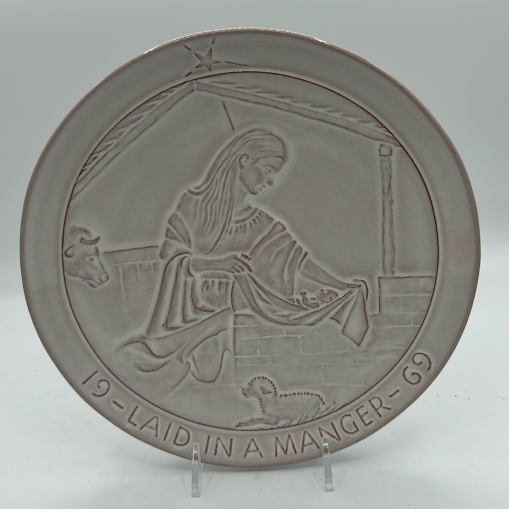 Frankoma 1969 Christmas Plate